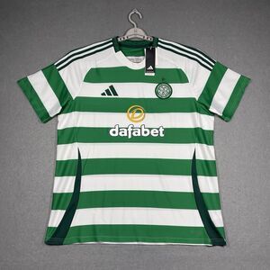 Celtic FC Jersey Mens XXL 2XL Green 24/25 Home Kit Scotland SPFL Football Soccer